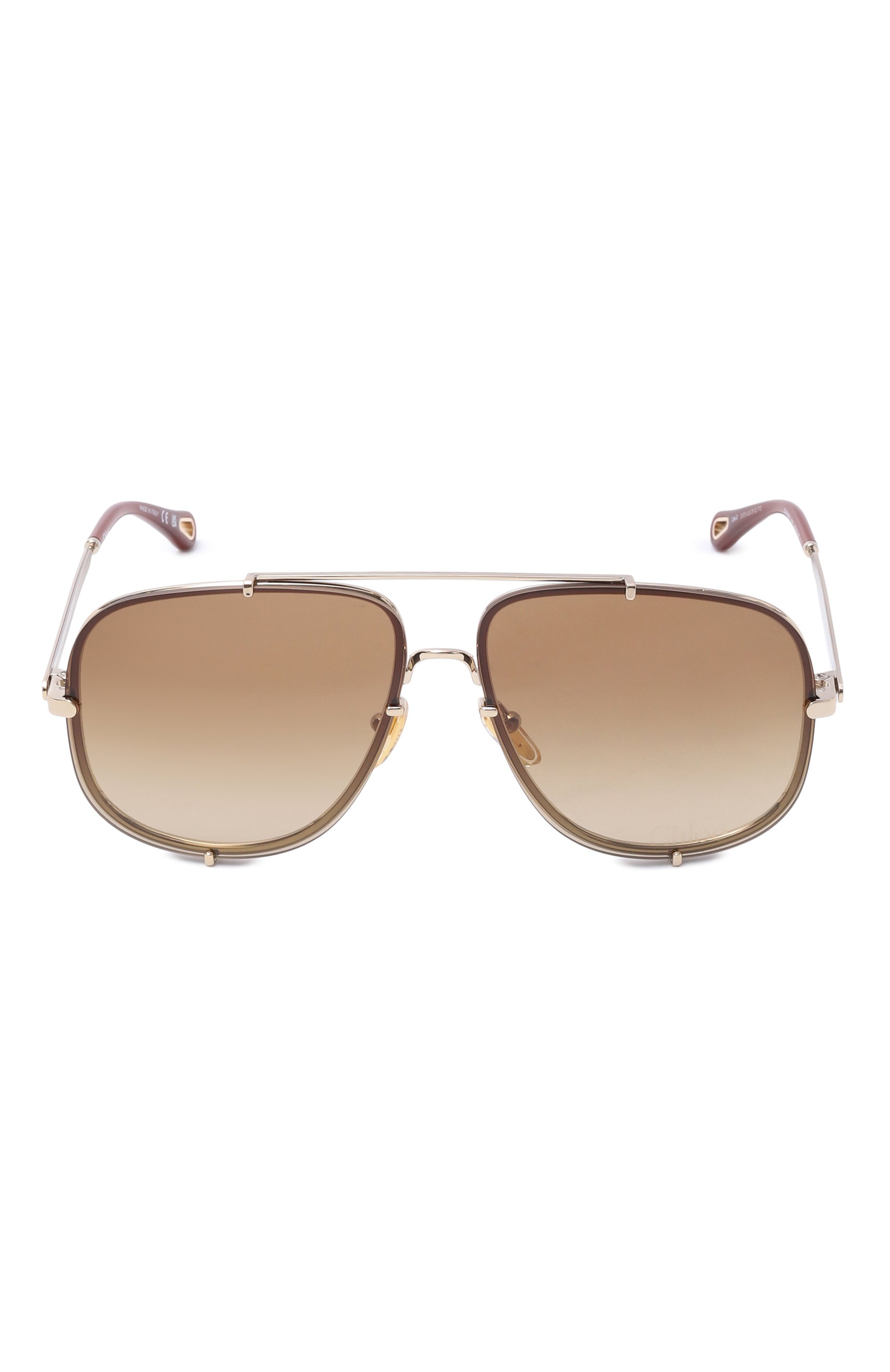 Солнцезащитные очки CHLOÉ коричневого цвета по цене 48400 руб., арт. CH0348S 003, фото 3 Солнцезащитные очки CHLOÉ, арт. CH0348S 003, фото 3