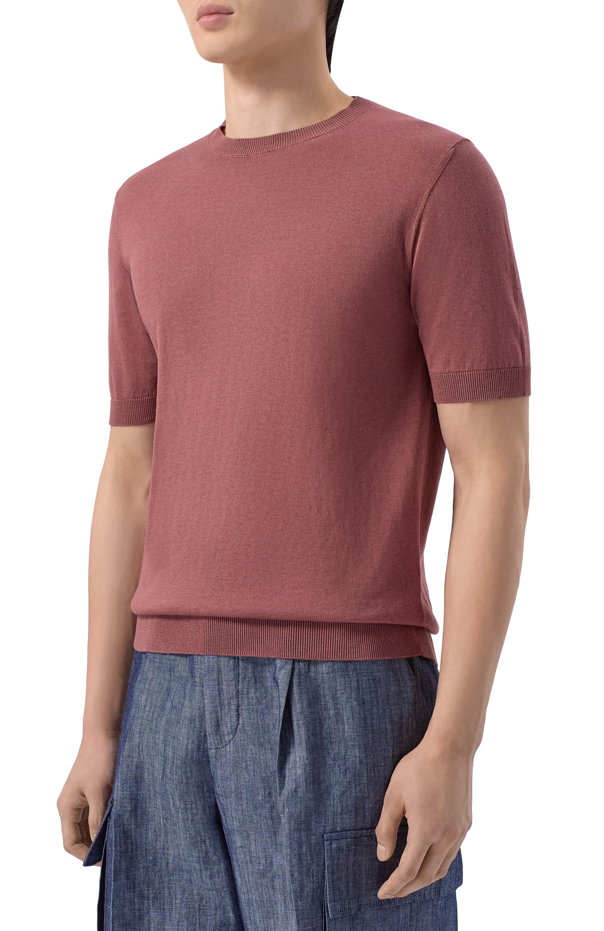 Джемпер из шелка и хлопка ANDREA CAMPAGNA, арт. M5425-1033, фото 3