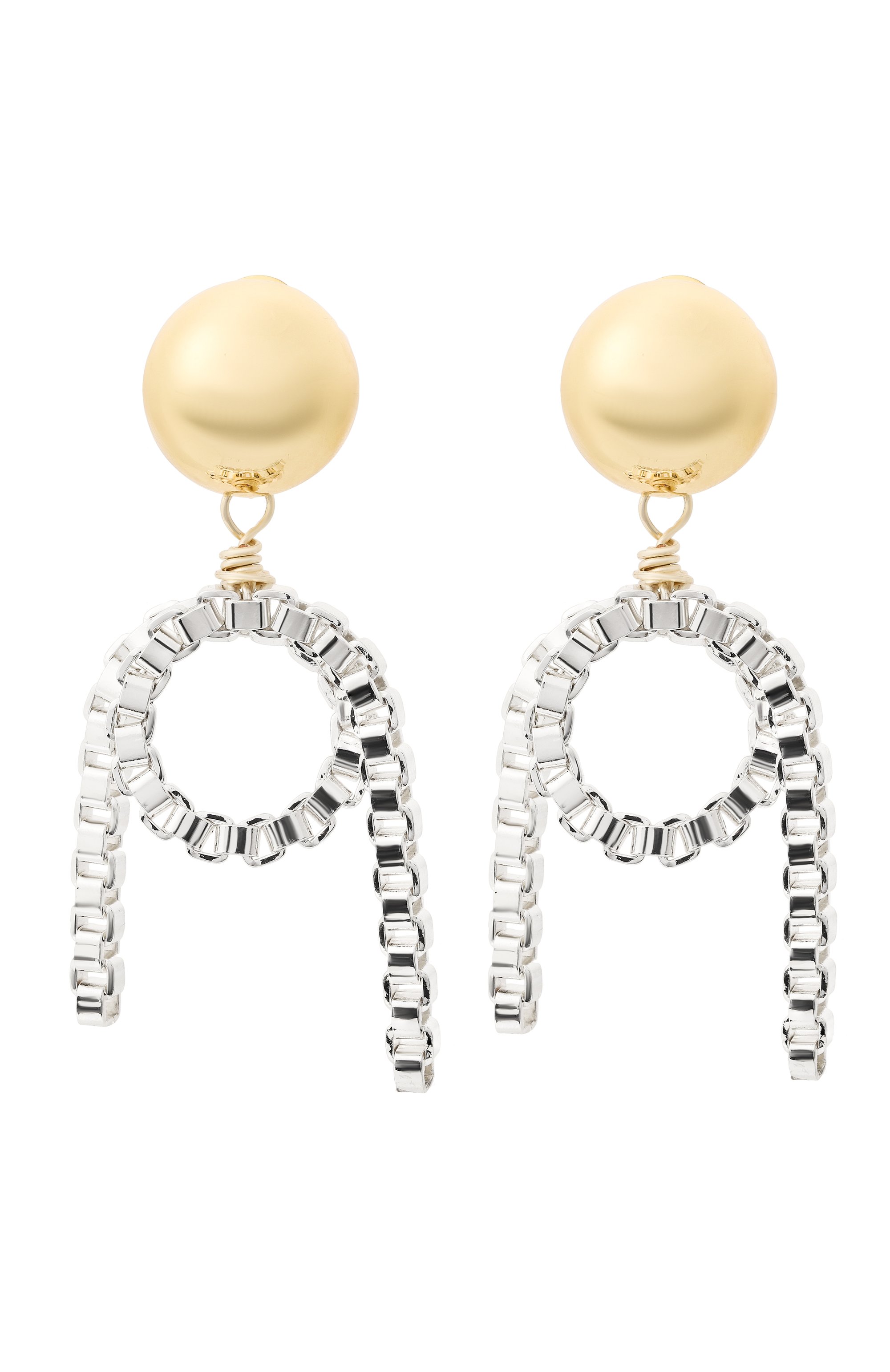 Серьги PEARL OCTOPUSS.Y, арт. CHAIN L00P EARRINGS/M, фото 1