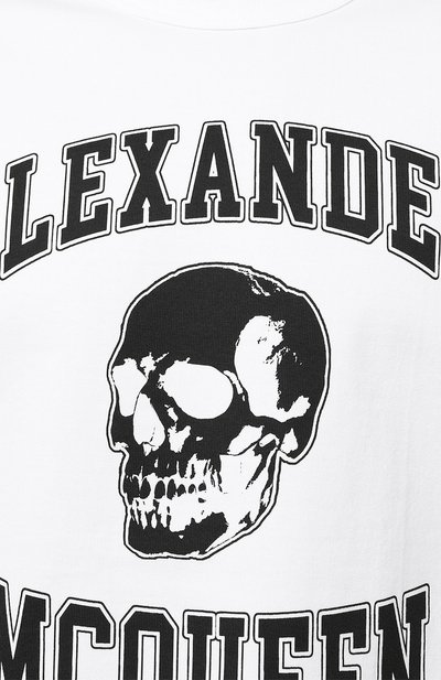 Хлопковая футболка ALEXANDER MCQUEEN, арт. 759442/QTAAW, фото 5
