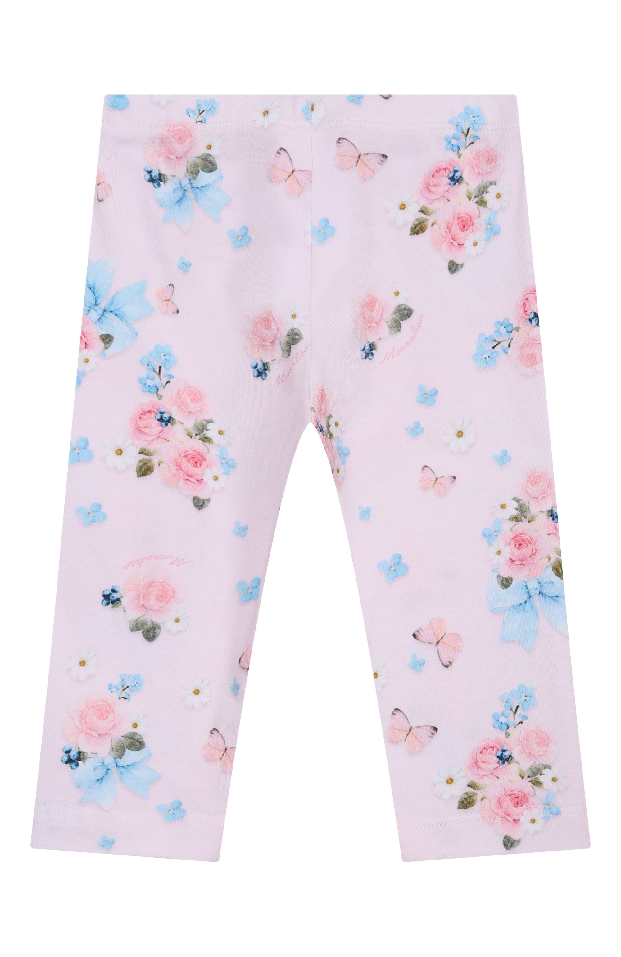 Хлопковые легинсы MONNALISA, арт. 31G401NP, фото 2