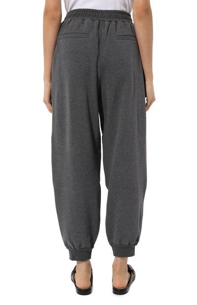 Хлопковые джоггеры BRUNELLO CUCINELLI серого цвета по цене 166500 руб., арт. MN05NB1266, фото 4 Хлопковые джоггеры BRUNELLO CUCINELLI, арт. MN05NB1266, фото 4