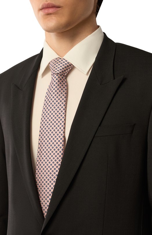 Шелковый галстук Giorgio Armani GM000800/TE13668 Розовый  GM000800/TE13668 Фото 2