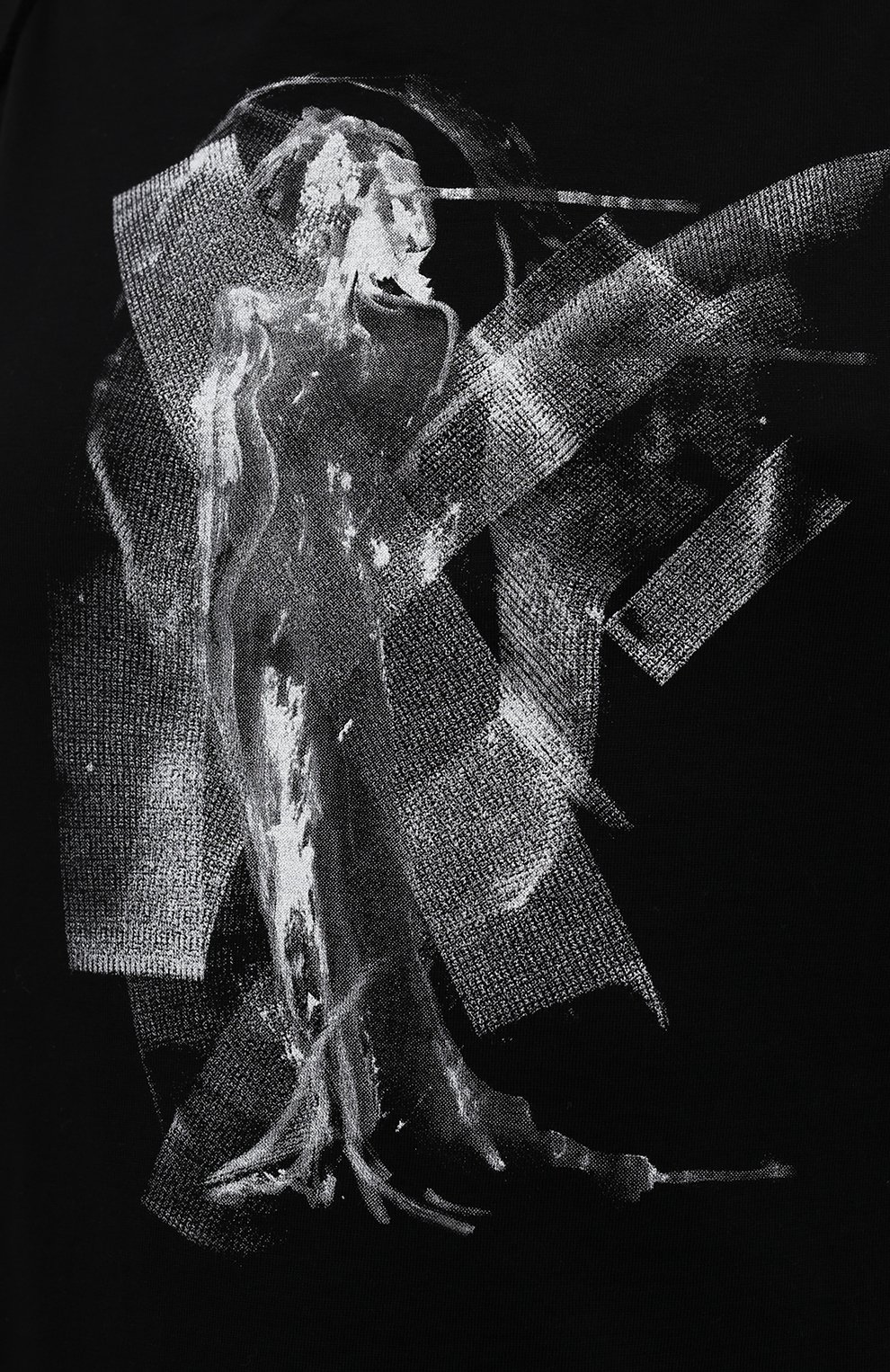 Хлопковый топ YOHJI YAMAMOTO черного цвета по цене 35550 руб., арт. ND-T14-095, фото 5 Хлопковый топ YOHJI YAMAMOTO, арт. ND-T14-095, фото 5