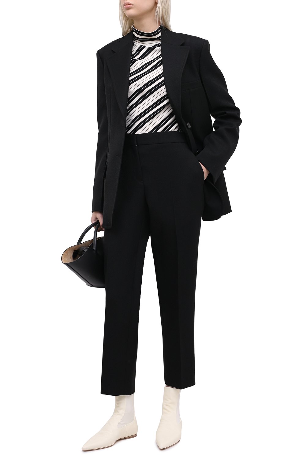 Кожаные ботинки JIL SANDER белого цвета по цене 78150 руб., арт. JS35100A-12031, фото 2 Кожаные ботинки JIL SANDER, арт. JS35100A-12031, фото 2