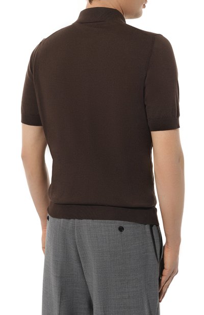 Поло из хлопка и шелка ZILLI, арт. KZP002M0142VAN000, фото 4