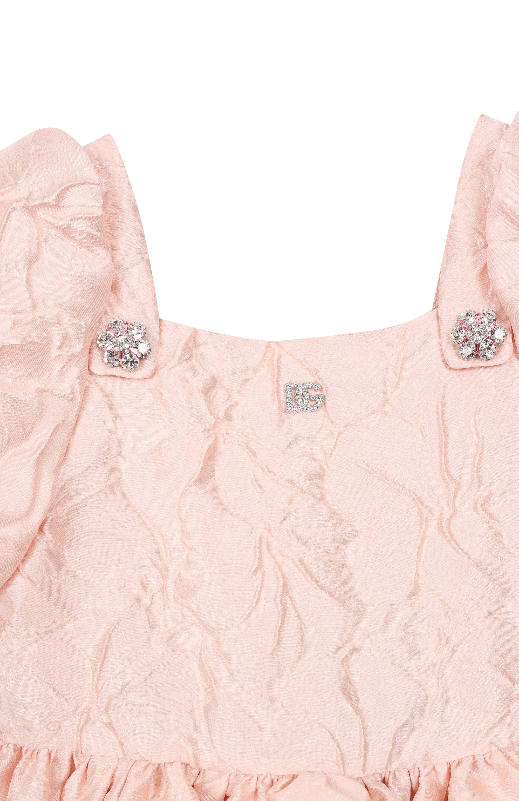 Платье DOLCE & GABBANA светло-розового цвета по цене 187500 руб., арт. L54DP6/HJMQ0, фото 3 Платье DOLCE & GABBANA, арт. L54DP6/HJMQ0, фото 3