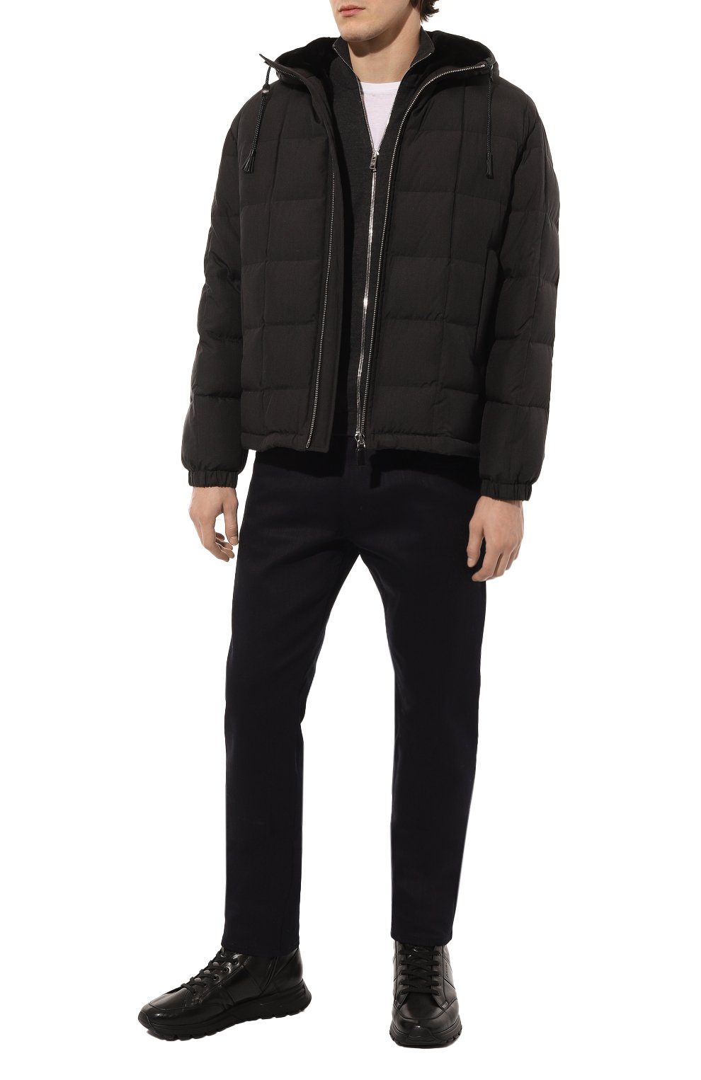 Шелковый пуховик PRADA, арт. SGX176-687-F0308-162, фото 2