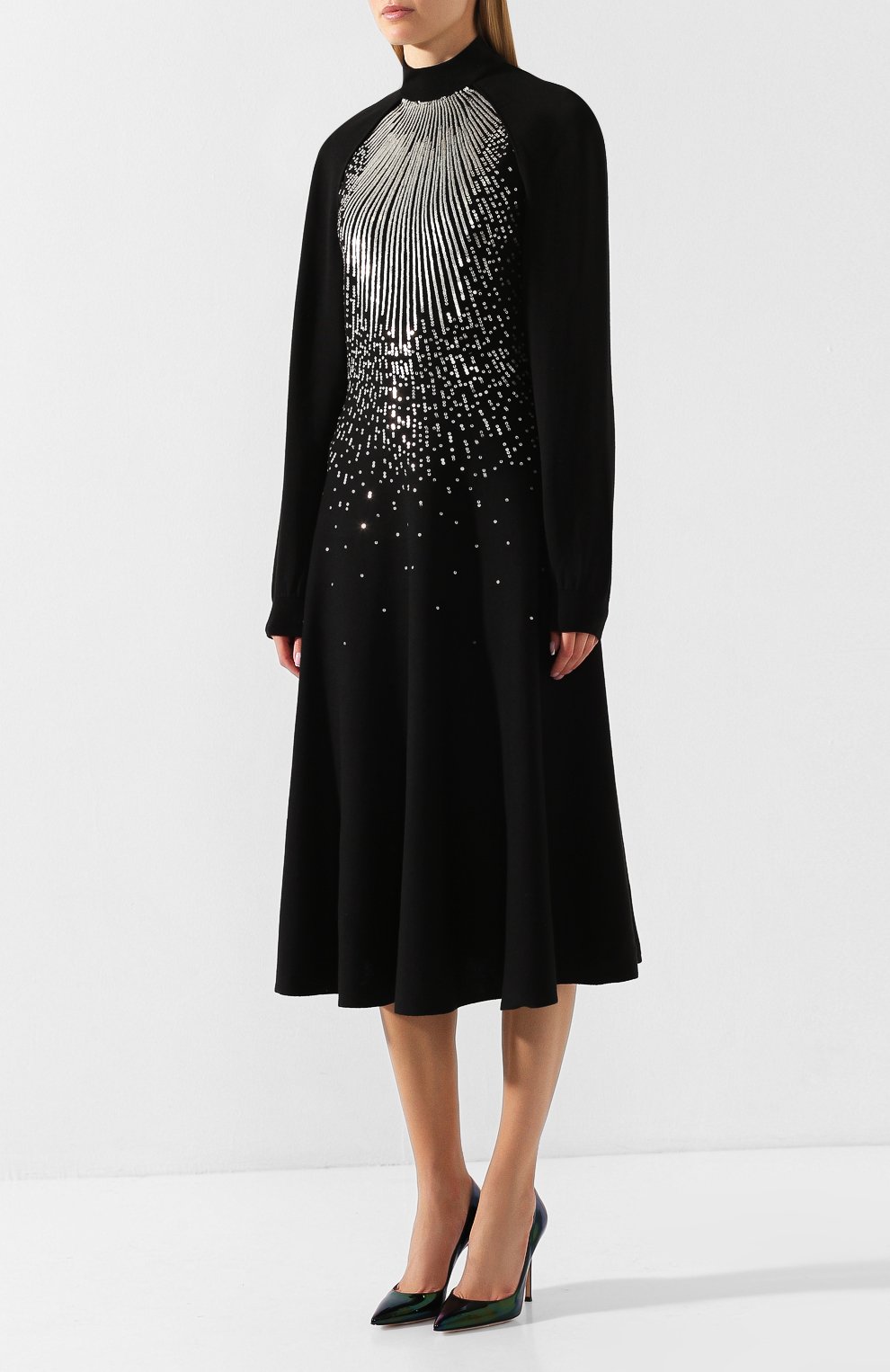Платье из смеси шерсти и вискозы GIVENCHY, арт. BW20Q44Z56, фото 3
