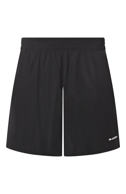 Мужские шорты JIL SANDER черного цвета, арт. J47KA0281/JTN158 | Фото 1 (Драгоценные камни: Проставлено; Материал внешний: Синтетический материал; Длина Шорты М: До колена; Материал сплава: Проставлено)