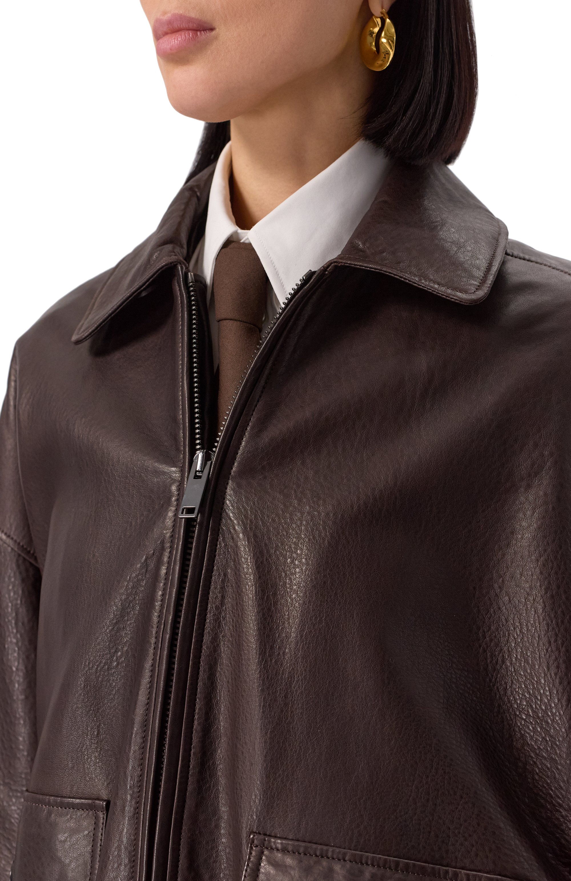 Кожаный бомбер MVST, арт. ZTRBCK-Y307-1/Z2269-1, фото 6