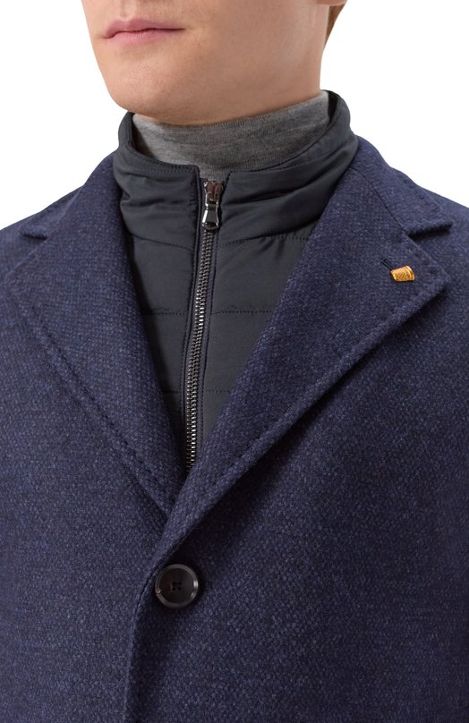 Шерстяное пальто Sartoria Latorre CTS056/UI0782 Синий  CTS056/UI0782 Фото 5