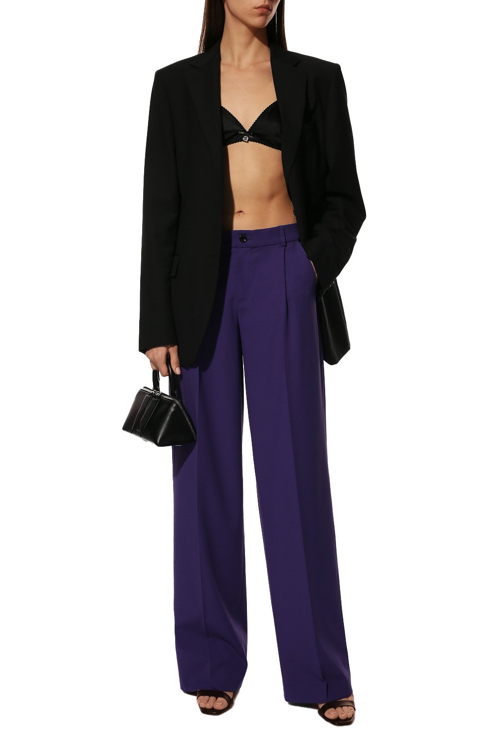 Брюки YULIAWAVE фиолетового цвета по цене 29000 руб., арт. 1A2PS01501277PURP, фото 2 Брюки YULIAWAVE, арт. 1A2PS01501277PURP, фото 2
