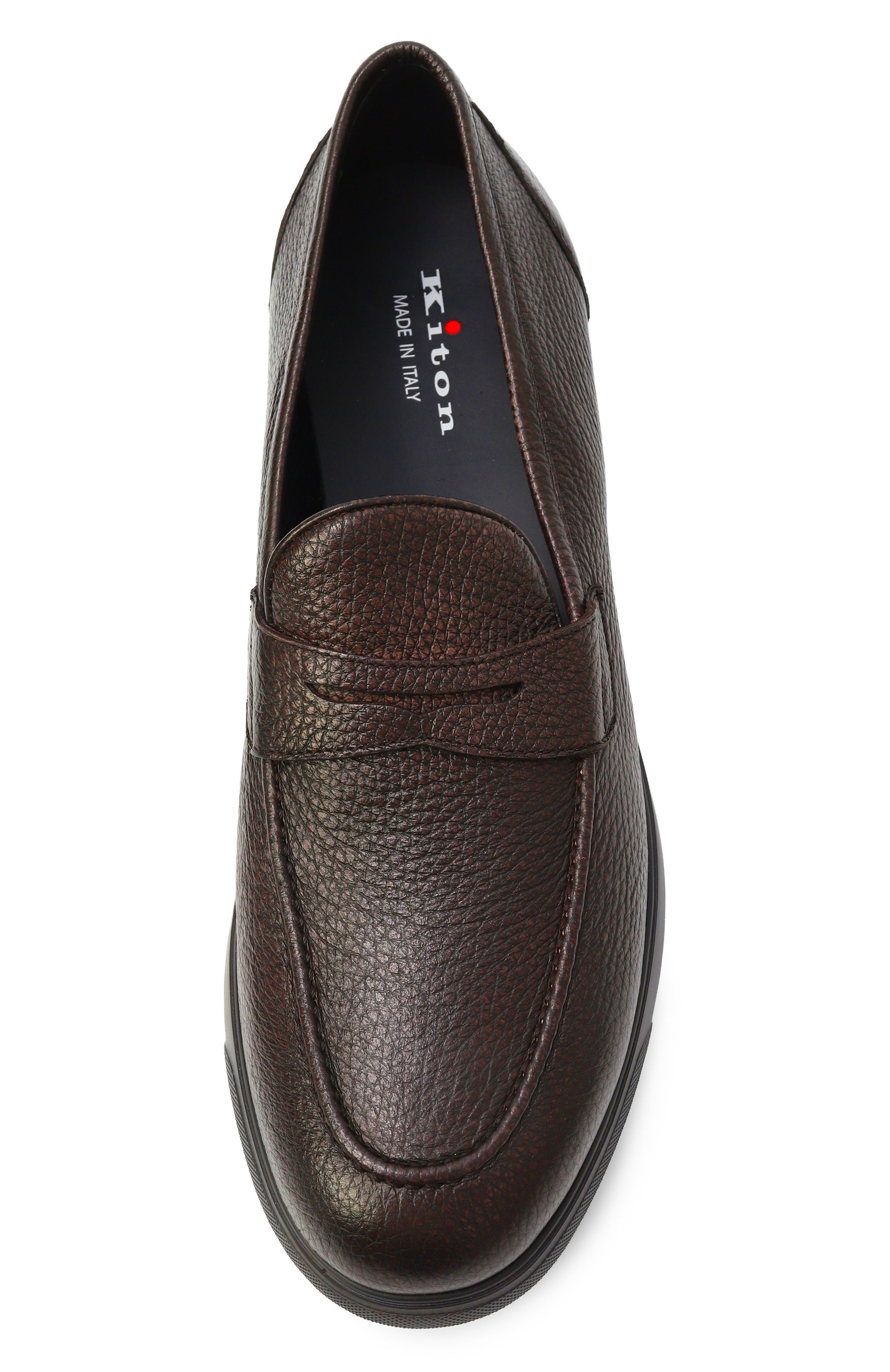 Кожаные пенни-лоферы KITON, арт. USSA103N0012601, фото 6