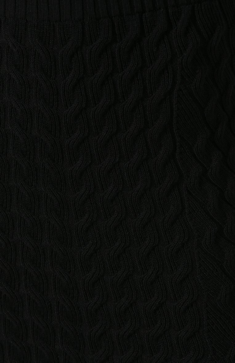 Женская шерстяная юбка ALEXANDER MCQUEEN черного цвета, арт. 585181/Q1AB2 | Фото 5 (Материал внешний: Шерсть; Длина Ж (юбки, платья, шорты): Миди; Статус проверки: Проверена категория; Женское Кросс-КТ: Юбка-одежда; Материал сплава: Проставлено; Ювелирные украшения: Назначено; Драгоценные камни: Проставлено)
