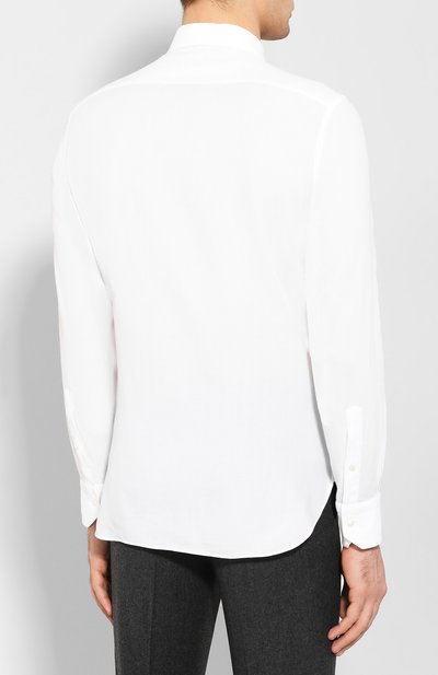 Хлопковая сорочка ZEGNA, арт. 701313/9MS0M2, фото 4