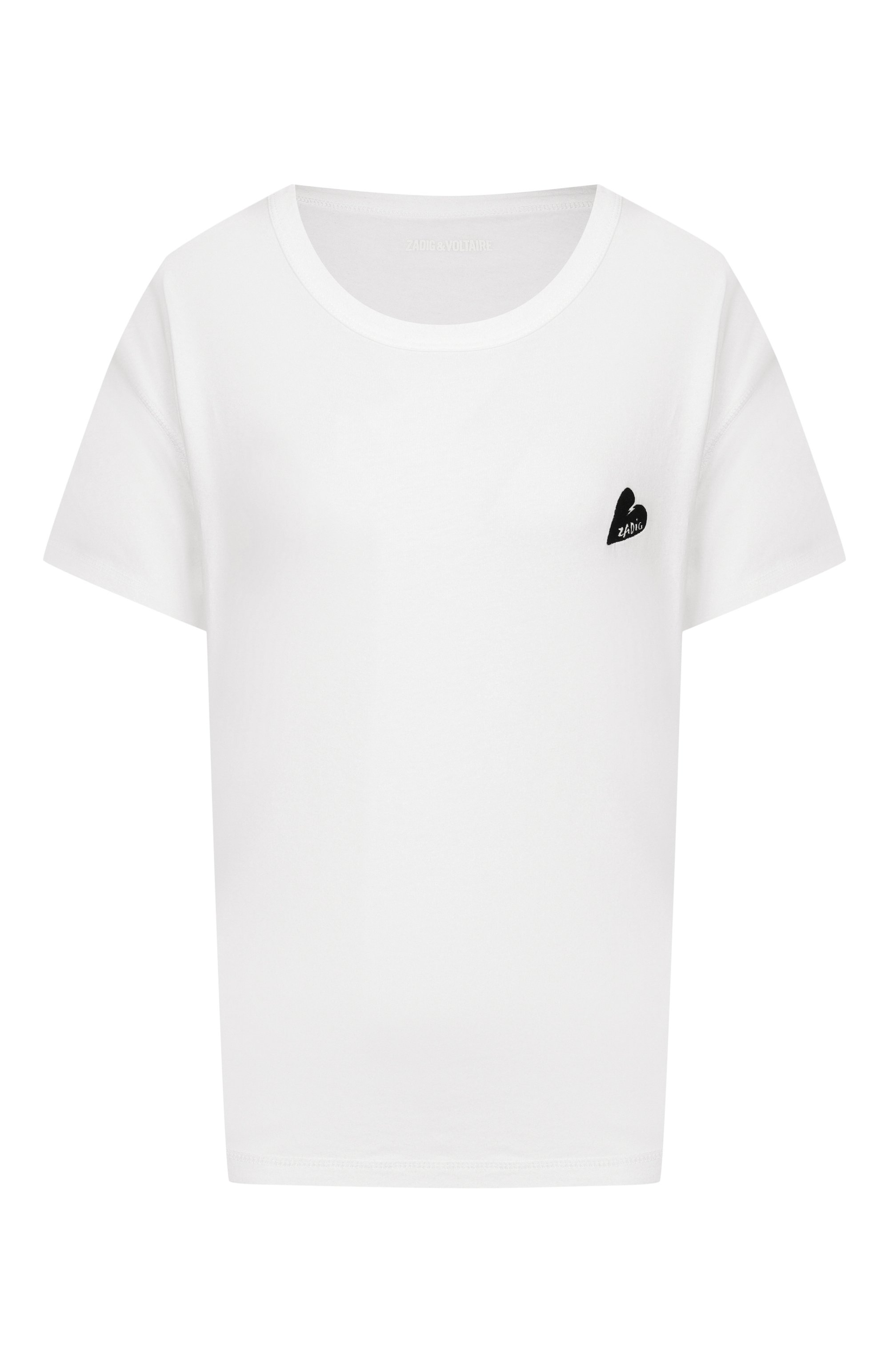 Хлопковая футболка ZADIG AND VOLTAIRE, арт. JWTS02781, фото 1
