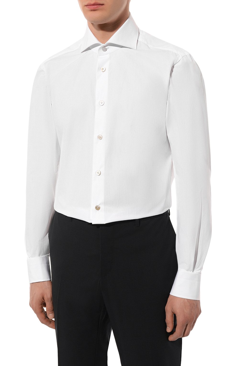 Хлопковая сорочка KITON, арт. UCIH08109, фото 4