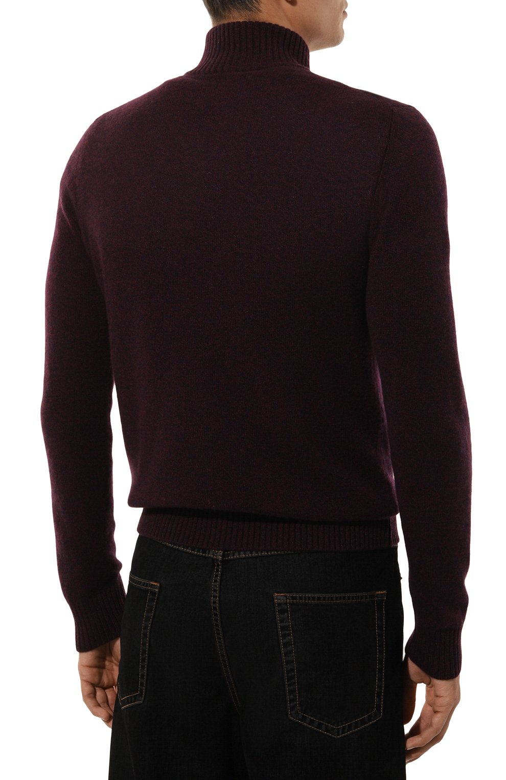 Кашемировый джемпер ANDREA CAMPAGNA бордового цвета по цене 86300 руб., арт. WU25-95501, фото 4 Кашемировый джемпер ANDREA CAMPAGNA, арт. WU25-95501, фото 4