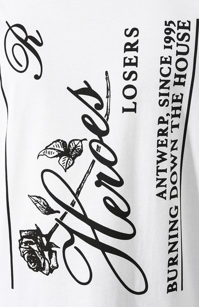 Хлопковая футболка RAF SIMONS, арт. 192-120-19001, фото 5