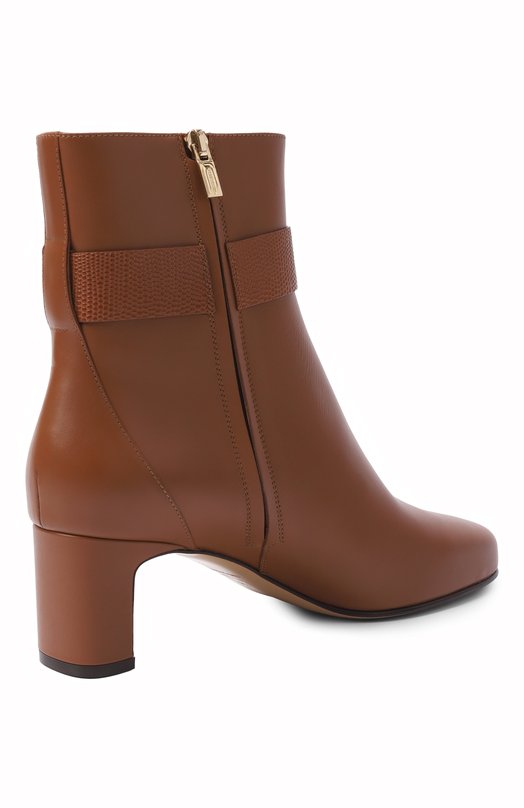 Кожаные ботильоны Jamie 55 Ferragamo 01J229/779 Коричневый  01J229/779 Фото 5