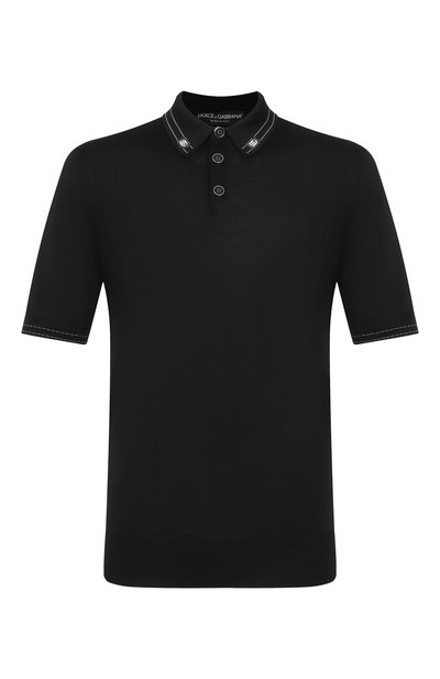 Мужская шелковое поло DOLCE & GABBANA, арт. GXZ02T/JBS0I