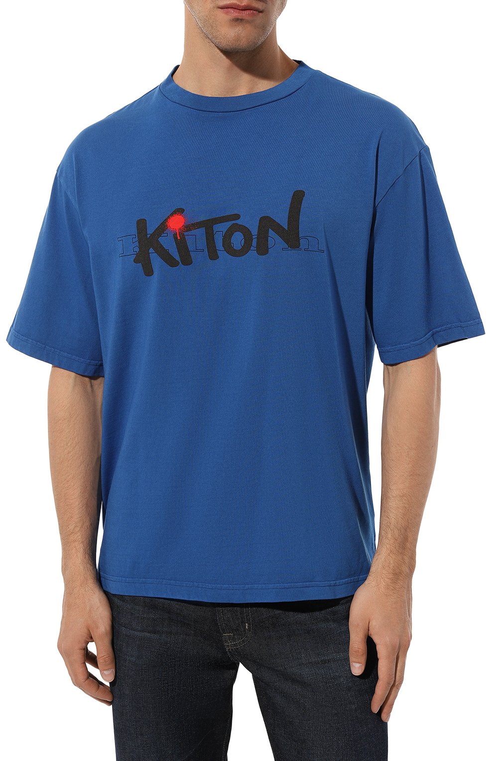 Хлопковая футболка KITON, арт. UMK0364, фото 3