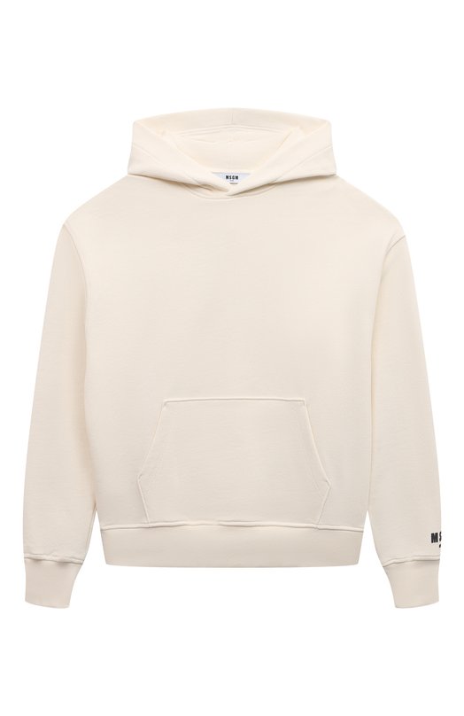 

Хлопковое худи MSGM kids, Кремовый