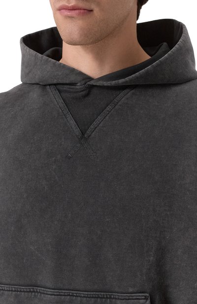 Хлопковое худи ROADLESS темно-серого цвета по цене 39850 руб., арт. RSS-H, фото 5 Хлопковое худи ROADLESS, арт. RSS-H, фото 5