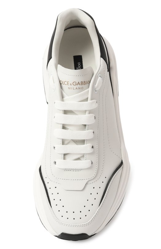 Кожаные кроссовки Daymaster Dolce & Gabbana CK1791/AX589 Белый  CK1791/AX589 Фото 6
