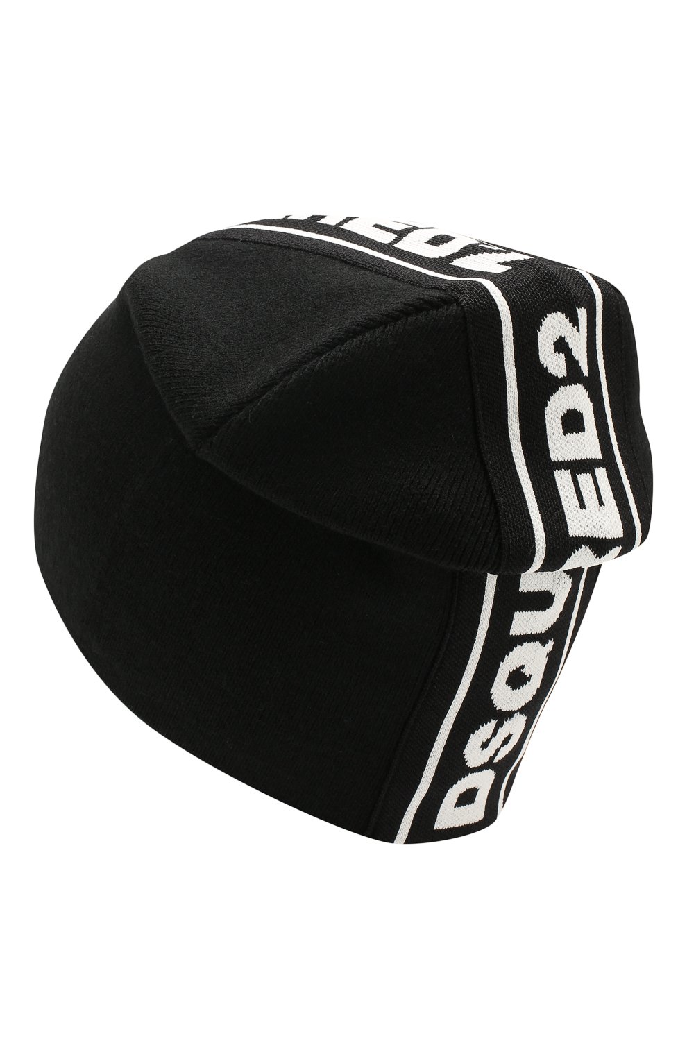 Шапка DSQUARED2 черного цвета по цене 6825 руб., арт. DQ03PR-D00WD, фото 2 Шапка DSQUARED2, арт. DQ03PR-D00WD, фото 2