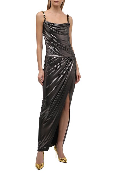 Платье из вискозы BALMAIN, арт. XF1RN041/JB69, фото 2