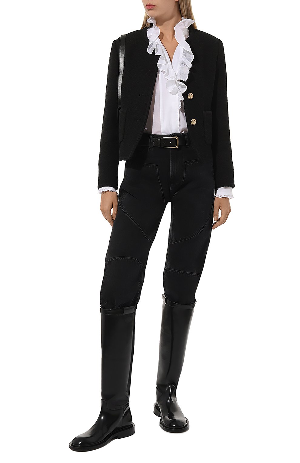 Хлопковая блузка ISABEL MARANT ETOILE, арт. 23PHT0001FA-A1J03E, фото 2