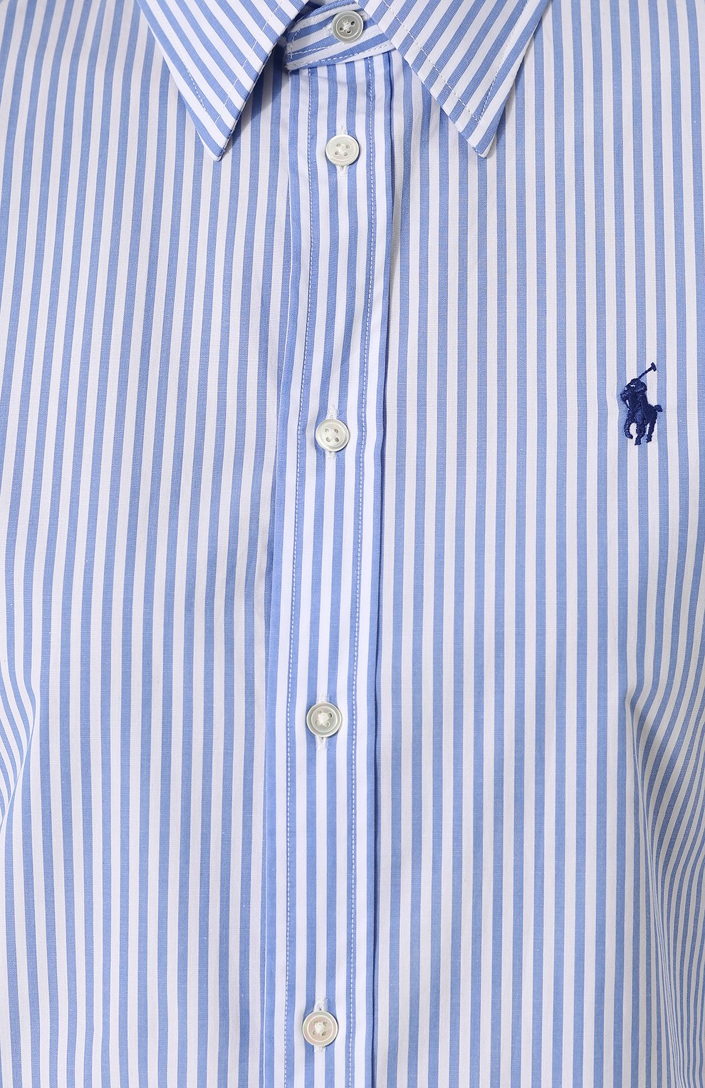 Хлопковая рубашка POLO RALPH LAUREN синего цвета по цене 14400 руб., арт. 211684070, фото 5 Хлопковая рубашка POLO RALPH LAUREN, арт. 211684070, фото 5