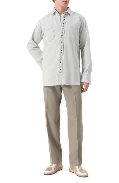 Замшевые кеды ball star GOLDEN GOOSE DELUXE BRAND, арт. GMF00117.F006796, фото 2