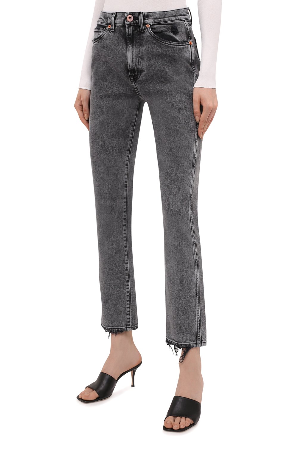 Джинсы 3X1 серого цвета по цене 25100 руб., арт. WP017966/MACHINE, фото 3 Джинсы 3X1, арт. WP017966/MACHINE, фото 3