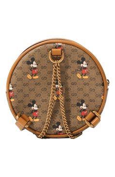 Женский рюкзак disney x gucci GUCCI бежевого цвета, арт. 603730 HWUBM | Фото 6 (Материал: Натуральная кожа; Материал сплава: Проставлено; Размер: mini; Тематический товар: Disney; Драгоценные камни: Проставлено; Стили: Кэжуэл)