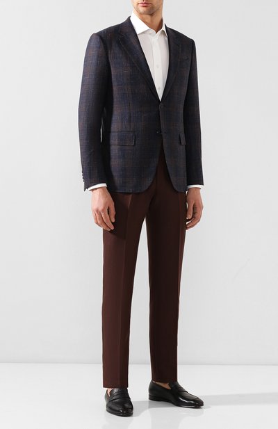 Хлопковая сорочка с воротником акула BRIONI белого цвета по цене 59950 руб., арт. RCLU36/PZ034, фото 2 Хлопковая сорочка с воротником акула BRIONI, арт. RCLU36/PZ034, фото 2