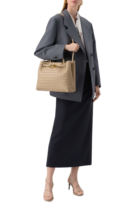 Сумка Andiamo medium Bottega Veneta 766016/VCPP1 Бежевый  766016/VCPP1 Фото 7