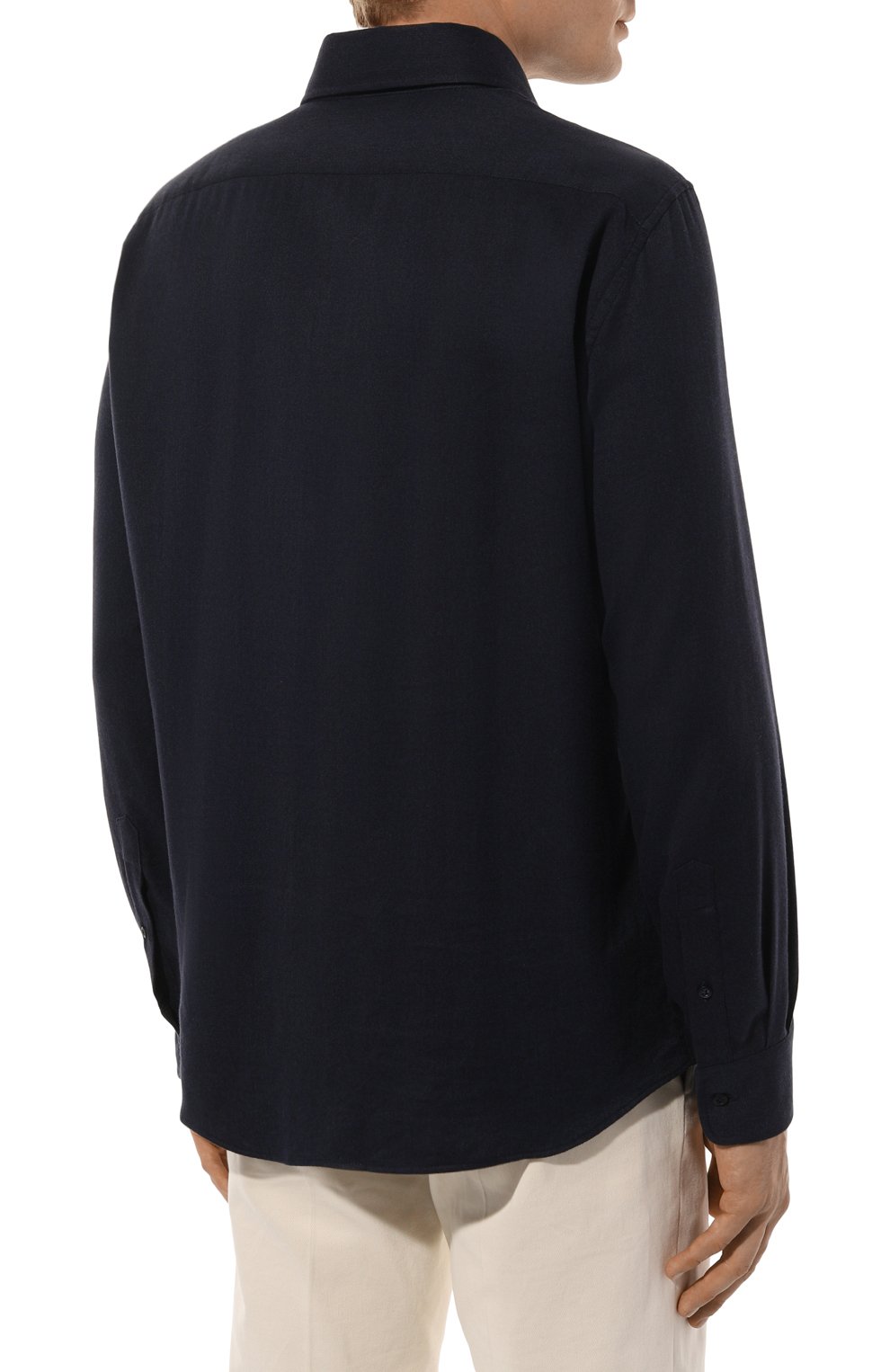 Рубашка из хлопка и лиоцелла BRUNELLO CUCINELLI, арт. MY6370627, фото 4