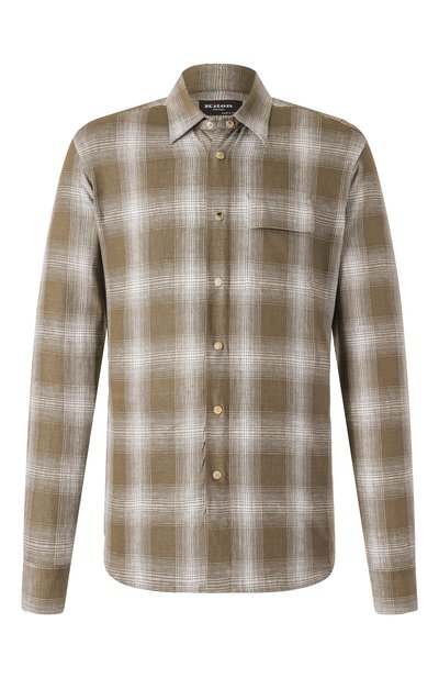 Мужская льняная рубашка KITON, арт. UMCBUBAH0926406_5XL-8XL