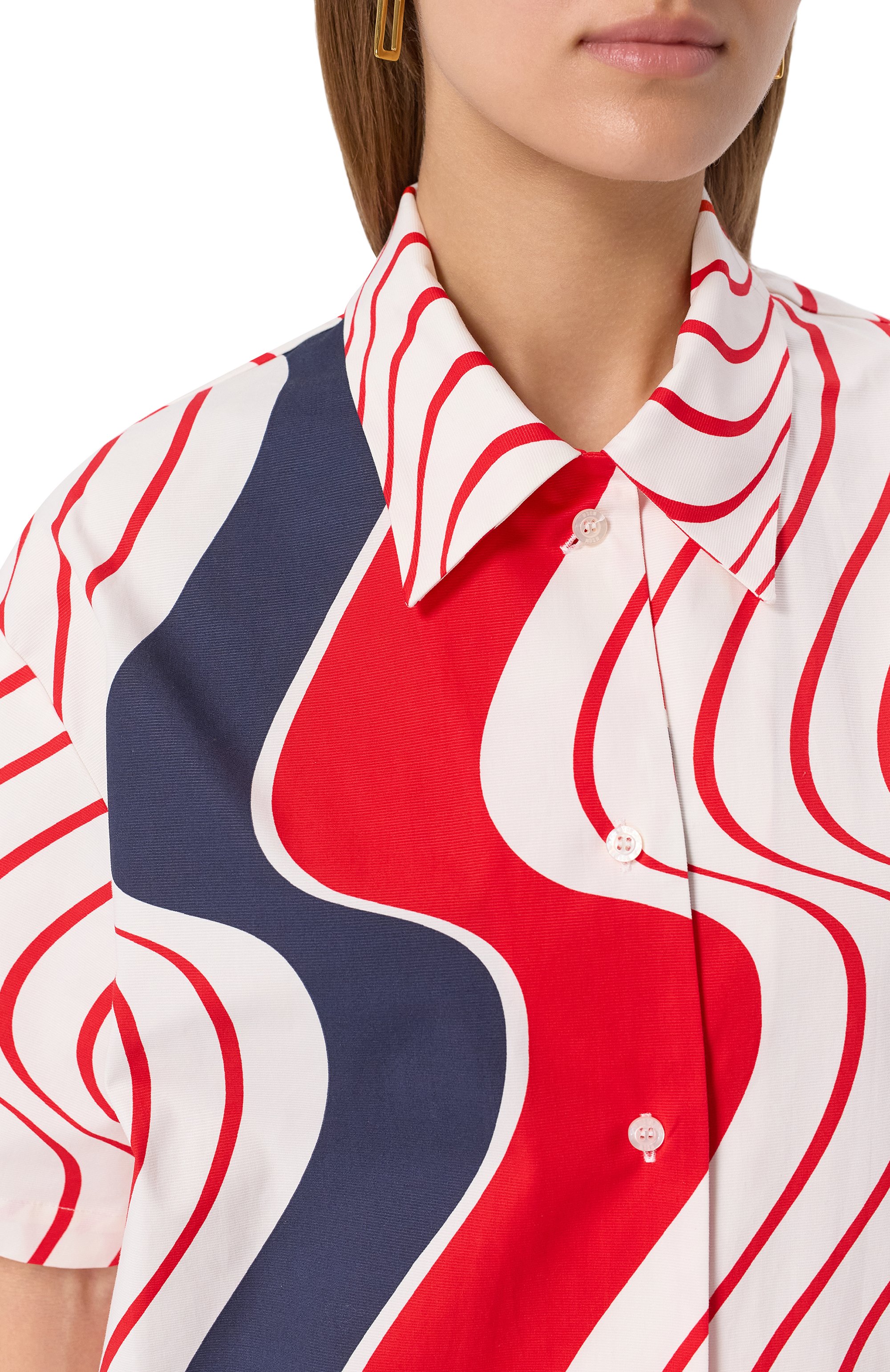 Хлопковая рубашка MSGM, арт. 3842MDE12/257365, фото 5