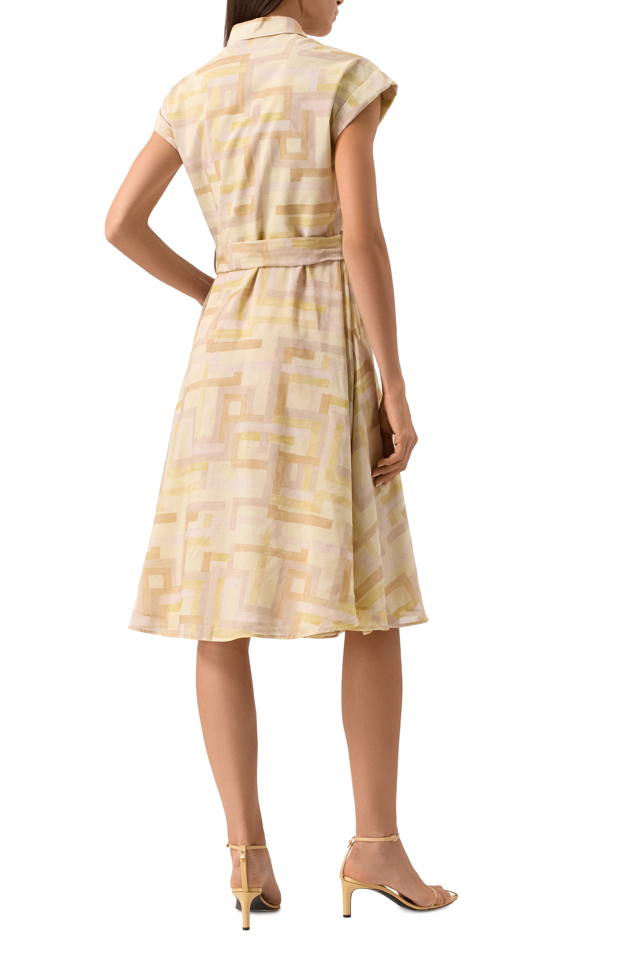 Платье из хлопка и шелка KITON, арт. D59313K0927E02, фото 4