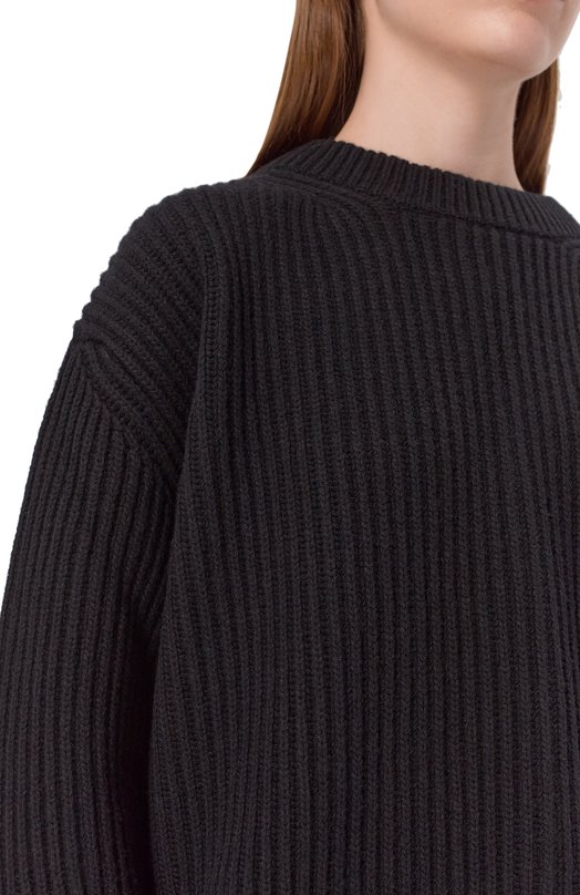 Свитер из шерсти и вискозы MM6 S62HL0042/M13192 Чёрный  S62HL0042/M13192 Фото 5