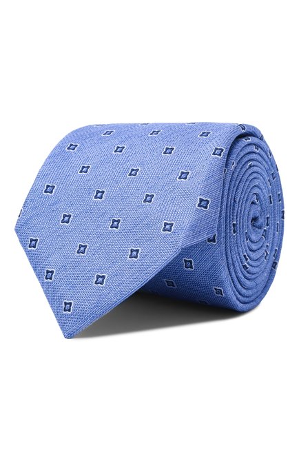 Мужской шелковый галстук CORNELIANI голубого цвета по цене 0 руб., арт. 25U302-2520323 | Фото 1