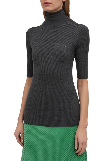 Пуловер из шерсти и шелка PRADA, арт. P26380-1XA3-F0480-202, фото 3