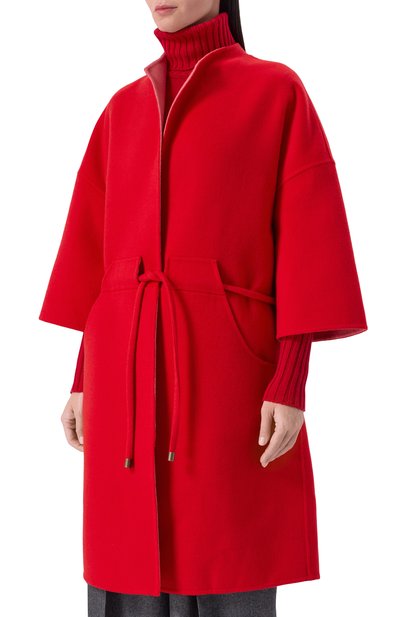 Шерстяное пальто GIORGIO ARMANI красного цвета по цене 499500 руб., арт. GW002461/TE20107, фото 3 Шерстяное пальто GIORGIO ARMANI, арт. GW002461/TE20107, фото 3