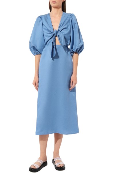 Платье изо льна и вискозы OLOLOL, арт. OLD169/9122.905/S23, фото 3