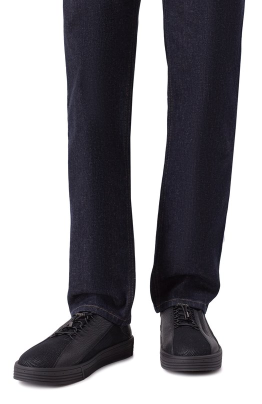 Текстильные кеды Stefano Ricci UV23G2378/TSVD Чёрный  UV23G2378/TSVD Фото 3