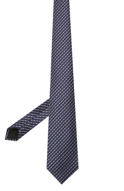Шелковый галстук LANVIN темно-синего цвета по цене 12600 руб., арт. 2098/TIE, фото 2 Шелковый галстук LANVIN, арт. 2098/TIE, фото 2